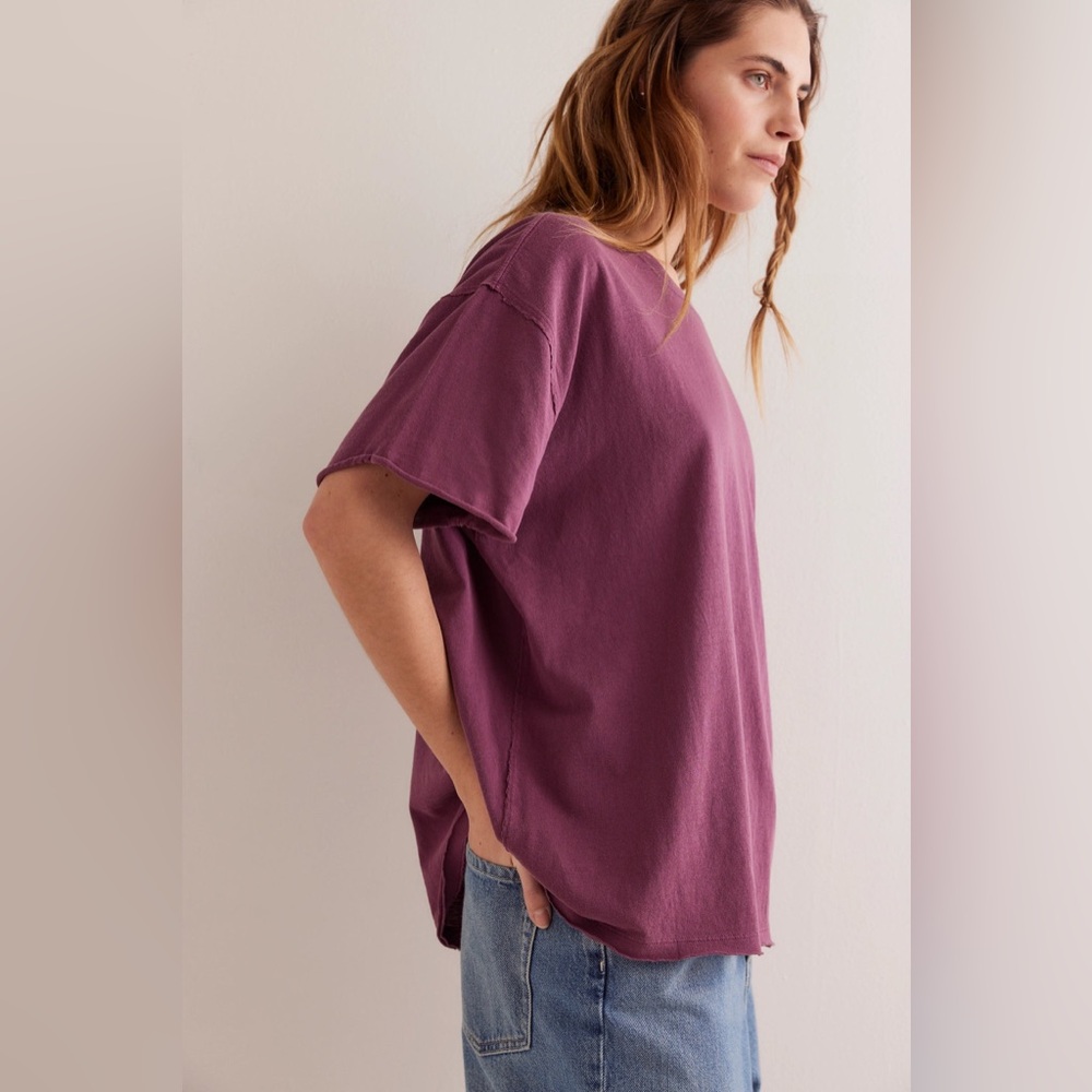 We The Free Nina Tee Maroon